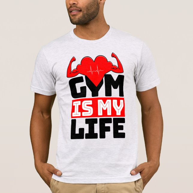 Camiseta Ginásio é Minha Vida (Frente)