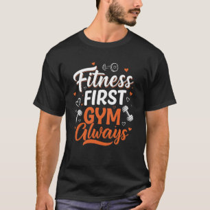Camiseta Ginásio Fitness primeiro sempre