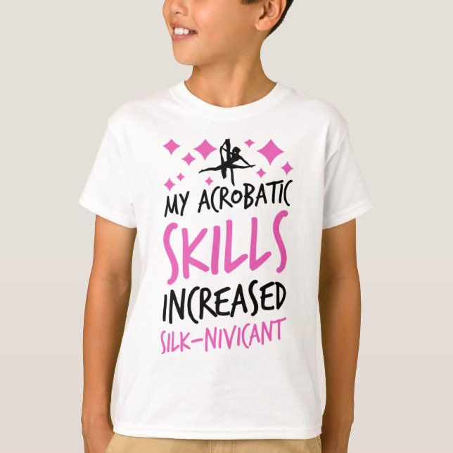 Camiseta Ginasta Aérea Ginástica Aérea Seda Acrobática Perf (Frente)