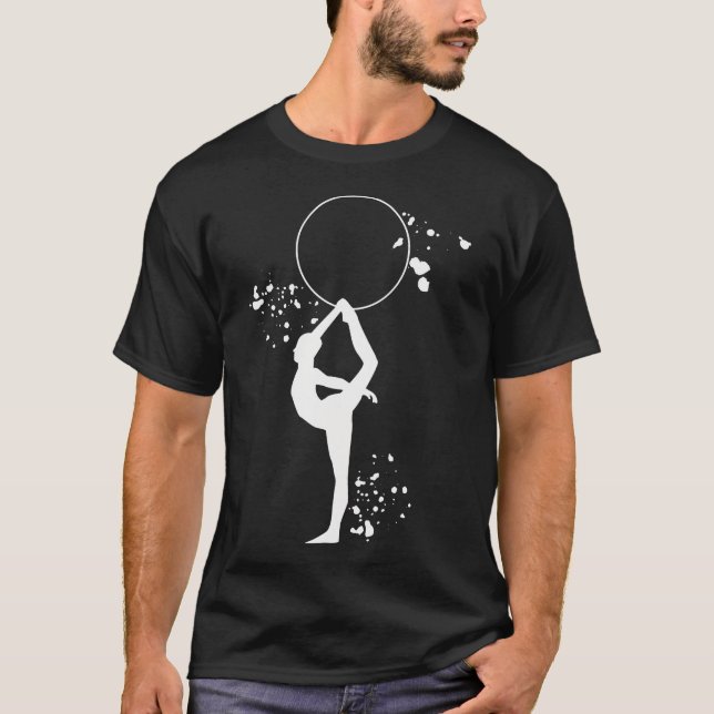 Camiseta Ginasta Com Arco Meninas Ginástica Rítmica (Frente)