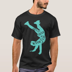 Camiseta Ginasta de Yoga Engraçado Confira Meu Handstand In