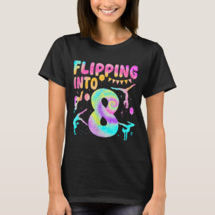 Camiseta Ginasta Menina Fazendo Voltas Completa 8 Anos
