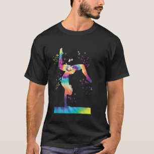 Camiseta Ginasta na Trave de Equilíbrio Meninas Ginástica A