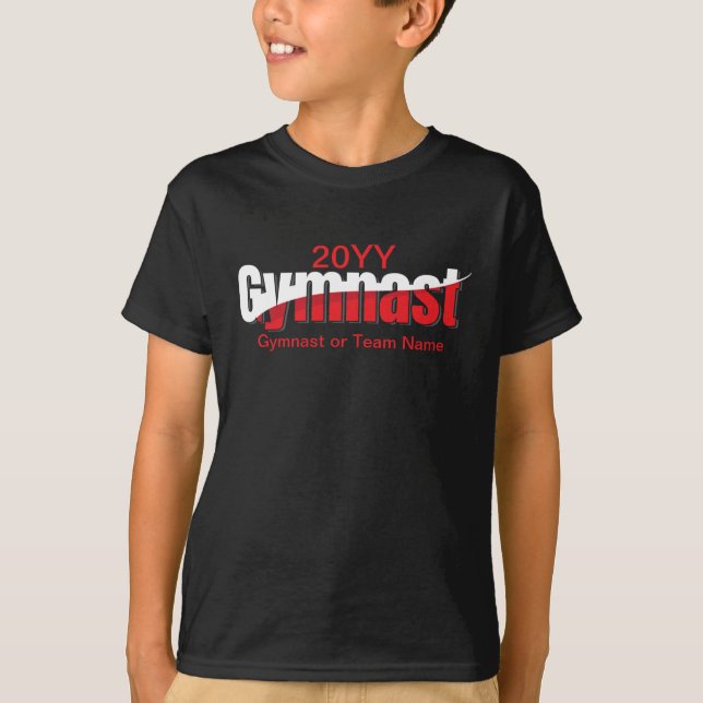 Camiseta Ginástica - Abstrato de ginástica - Arte de Palavr (Frente)