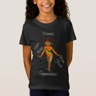 Camiseta Ginástica Afro-Americana, Olhos Marrons, Leão Lara