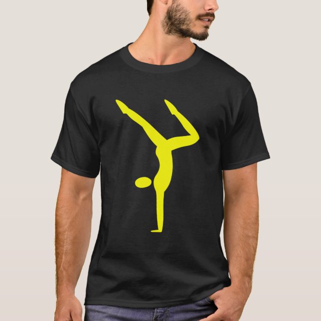 Camiseta Ginástica - Amarelo (Frente)