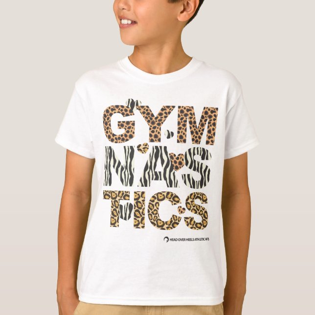 Camiseta Ginástica animal do impressão (Frente)