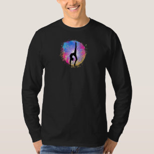 Camiseta Ginástica Arco-Íris Colorida Cor Rosa Cor Cor Rosa