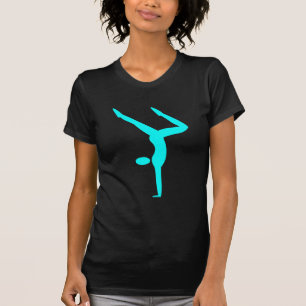 Camiseta Ginástica - Ciano