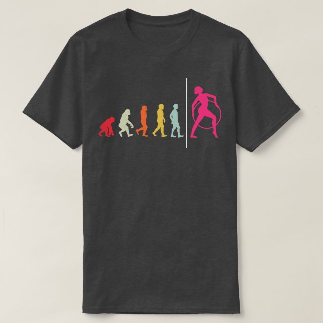 Camiseta ginástica da evolução do ginásio Acrobat (Frente do Design)