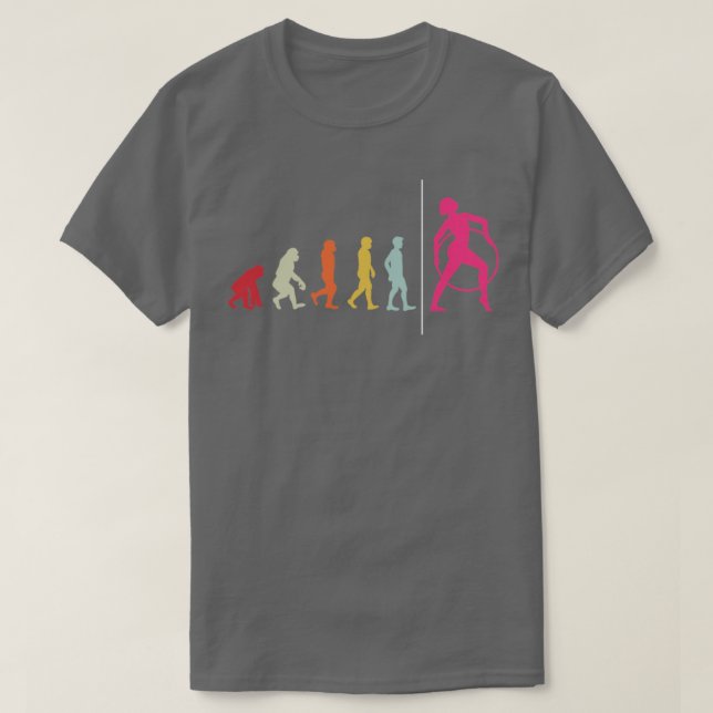 Camiseta ginástica da evolução do ginásio Acrobat (Frente do Design)