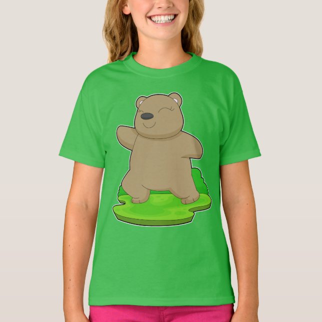 Camiseta ginástica da Malhação Bear Yoga (Frente)
