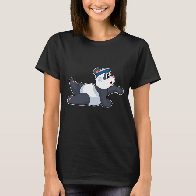 Camiseta ginástica da Malhação Panda Yoga (Frente)