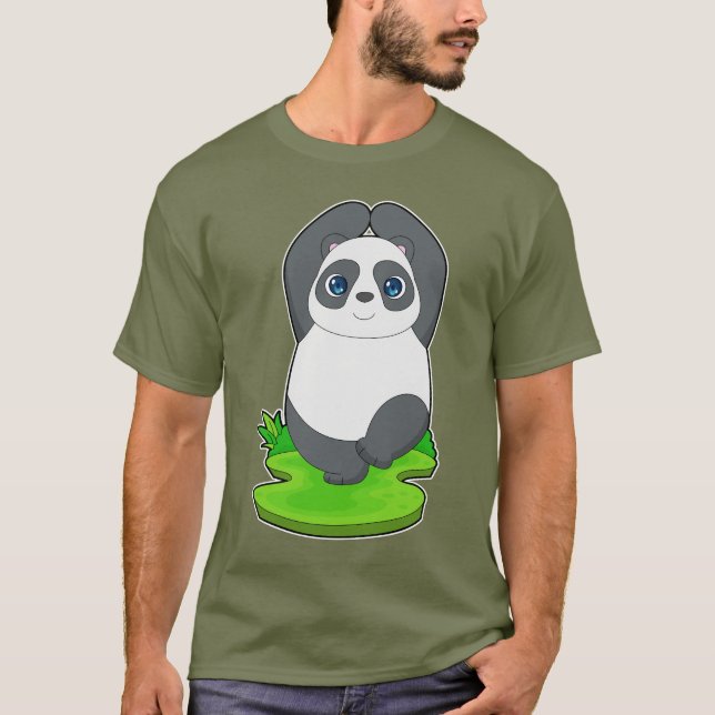 Camiseta ginástica da Malhação Panda Yoga (Frente)