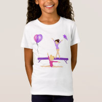 Camiseta ginástica das meninas