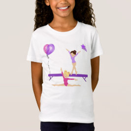 Camiseta ginástica das meninas