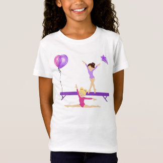 Camiseta ginástica das meninas