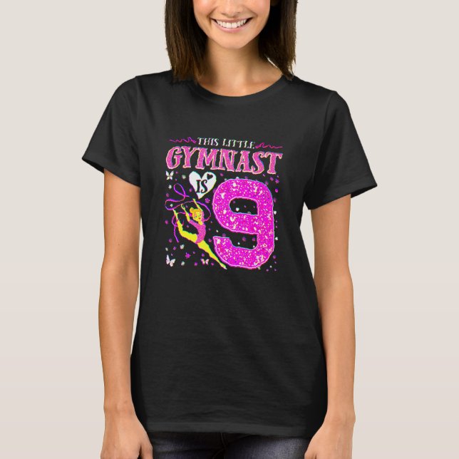 Camiseta ginástica de 9 anos de idade do ginásio 9º anivers (Frente)