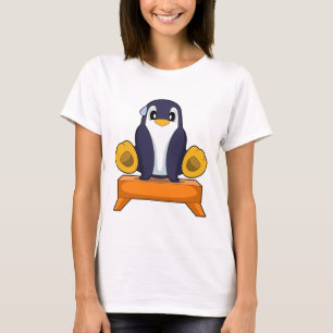 Camiseta Ginástica de Academia de Pinguim Fitness