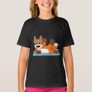 Camiseta Ginástica de Academia de Yoga de Raposa