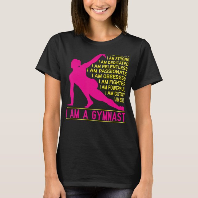 Camiseta Ginástica de Cheerhead Exerce as Mulheres de Ginás (Frente)