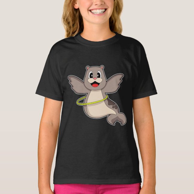 Camiseta ginástica de Malhação de foca Esportes (Frente)