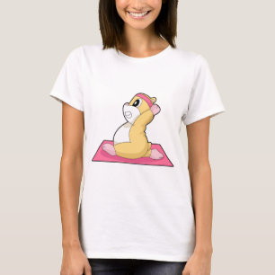 Camiseta Ginástica de Yoga de Hamster