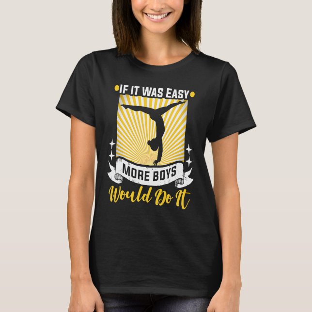 Camiseta ginástica desportiva e ginástica de equipe de acro (Frente)