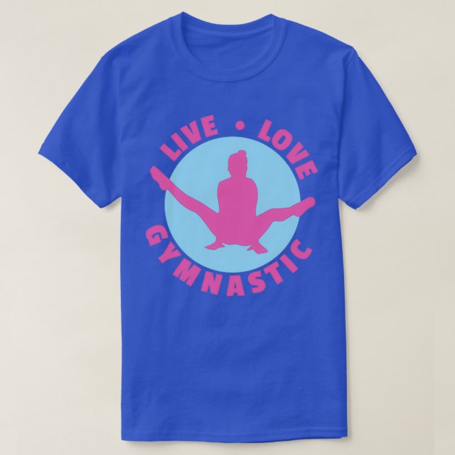 Camiseta Ginástica Dinâmica Amor Ginástica Engraçada Ideia  (Frente do Design)