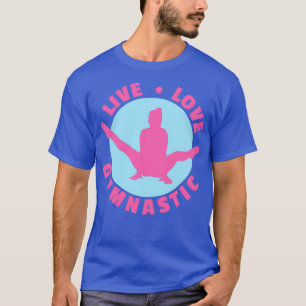 Camiseta Ginástica Dinâmica Amor Ginástica Engraçada Ideia