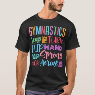 Camiseta Ginástica Divertida Para Mulheres E Meninas