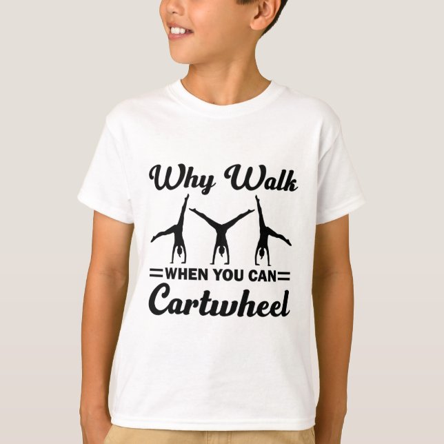 Camiseta Ginástica Divertida Presente de Ginasta para Menin (Frente)
