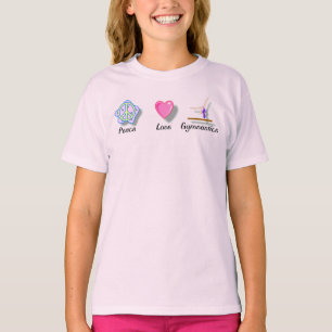 Camiseta Ginástica do amor da paz