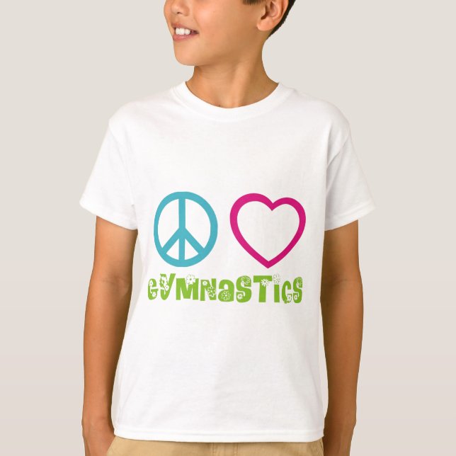 Camiseta Ginástica do amor da paz (Frente)