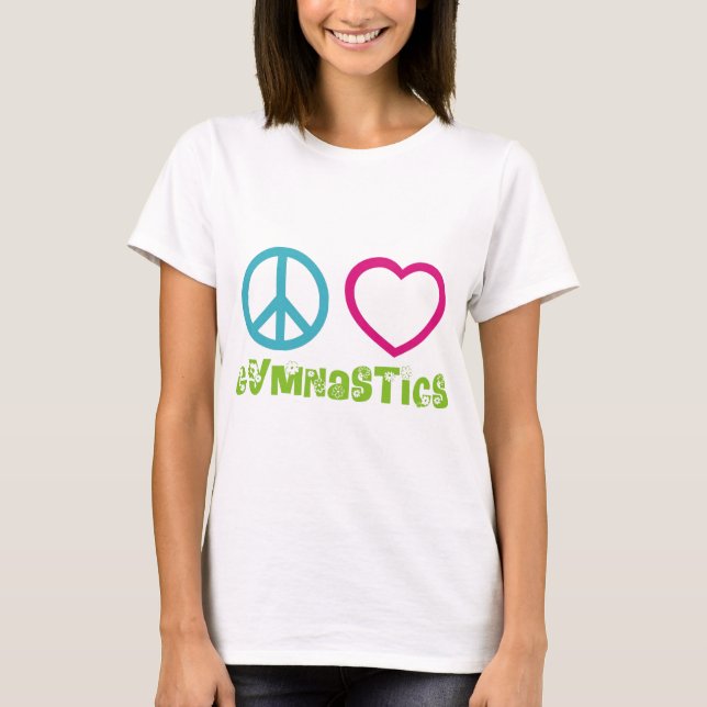 Camiseta Ginástica do amor da paz (Frente)