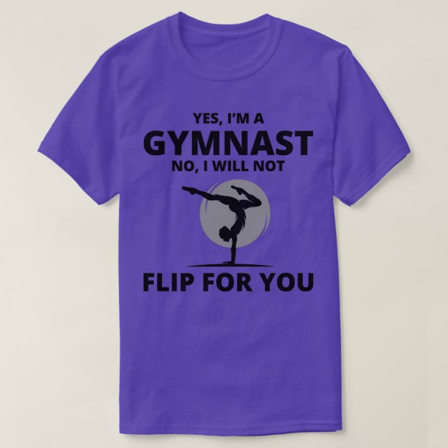 Camiseta Ginástica do ginásio Backflip Dance Esportes Engra (Frente do Design)