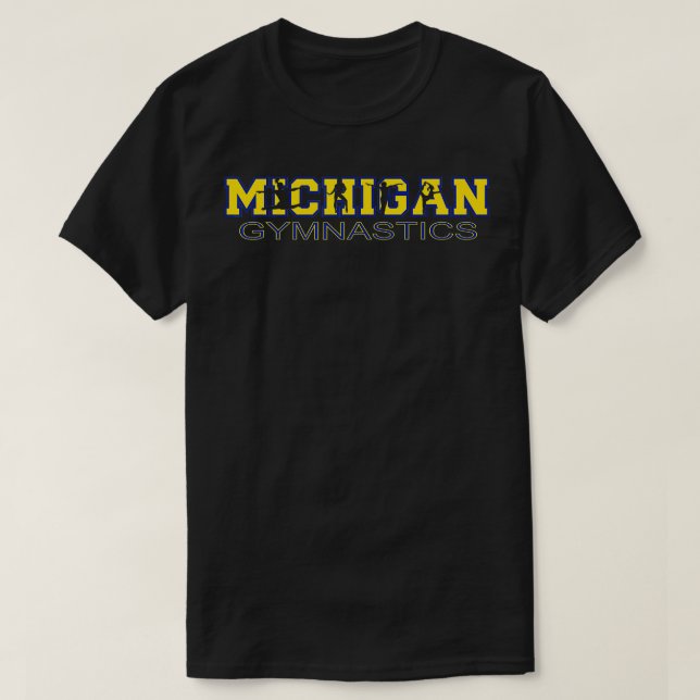 Camiseta Ginástica do Michigan Meninas Tumbling Gear Gymnas (Frente do Design)