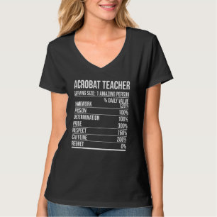 Camiseta ginástica do professor Acrobat Acrobat Acrobat