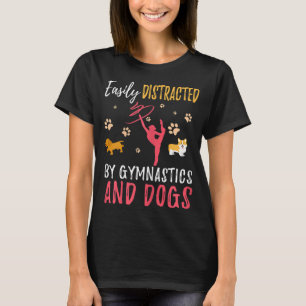 Camiseta Ginástica e Cães Engraçado Gymnast Dog Dover Gift
