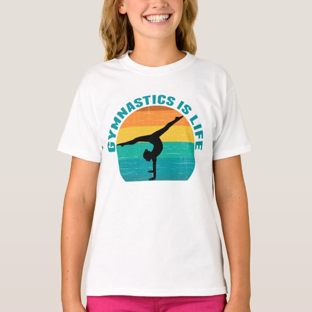 Camiseta Ginástica é Vida Linda Gymnast Kids (Frente)