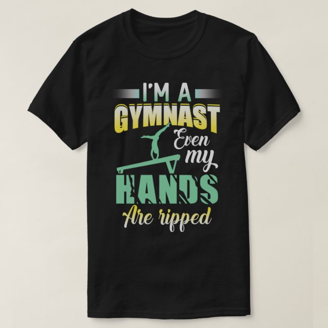 Camiseta Ginástica Engraçada Ix27m Um Gymnast Mesmo Minhas  (Frente do Design)