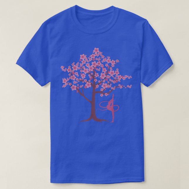 Camiseta Ginástica Esporte Cereja Flor Flor Sakura Acroba (Frente do Design)