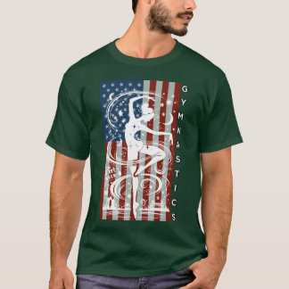 Camiseta Ginástica EUA Esporte de ginástica EUA