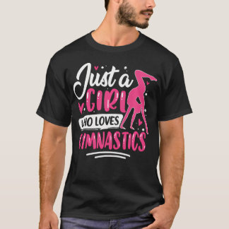 Camiseta Ginástica Ginasta Apenas Uma Garota Que Ama
