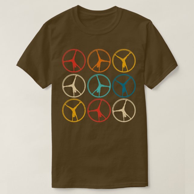 Camiseta ginástica ginástica de ginástica de bicicleta atle (Frente do Design)