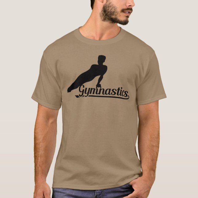 Camiseta ginástica ginástica ginástica ginástica esportes (Frente)