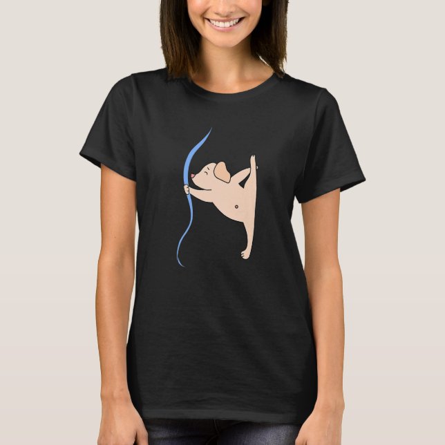 Camiseta Ginástica Gráfica de Cães Acrobat Acrobatics (Frente)