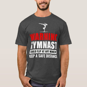 Camiseta ginástica Gymnast Backflip Dance Sports Engraçado