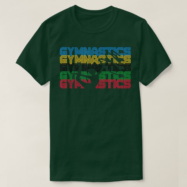 Camiseta Ginástica Masculina Meninas Meninas Gymnast Dance  (Frente do Design)