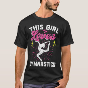 Camiseta Ginástica Mulheres Meninas Adolescentes Dança Retr